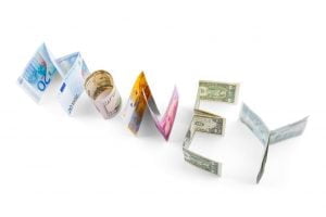 Different currencies at Caye Bank